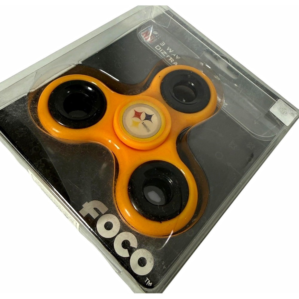 Pittsburgh Steelers NFL 3 Way Diztracto Spinnerz Fidget Spinner New Sealed